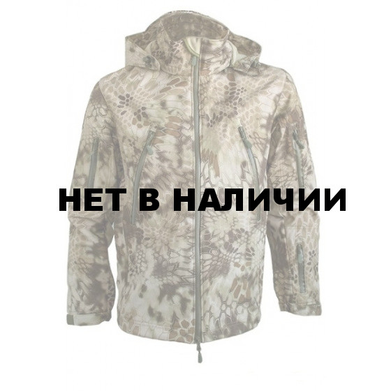 Куртка с капюшоном МПА-26 (ткань софтшелл), камуфляж питон скала