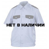 Рубашка Охранника ГЕКТОР с коротким рукавом голубая, ткань Панацея