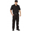 Рубашка Охранника в запр. черн. с коротким рукавом, ткань Панацея