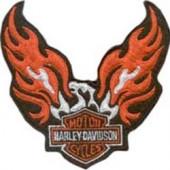 Термонаклейка -0352 Орел Harley - Davidson вышивка