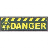 Термонаклейка -1464.2 Danger желтая световозвращающая вышивка