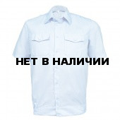 Рубашка ПОЛИЦИЯ серо-голубая с коротким рукавом на резинке