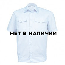 Рубашка ПОЛИЦИЯ серо-голубая с коротким рукавом на резинке