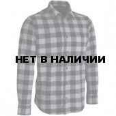 Рубашка флисовая клетчатая grey/black
