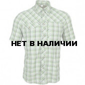Рубашка Grid, короткий рукав, серо-зеленая