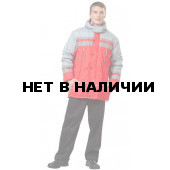 Куртка Байкал, ткань Дюспа цвет красный+серый