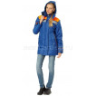 Куртка Ангара (василек+оранж.) с СОП женская с капюшоном