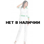 Комплект одежды медицинской женской Каприз(блуза и брюки (цв.бел.+салатовый))