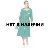 Халат женский Уют (цвет зеленый с белой отделкой) (распродажа)