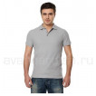 Рубашка-поло с манжетами, 200 г/м.кв., 100% хлопок (цв.василек)