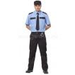 Рубашка охранника, короткий рукав, цвет голубой