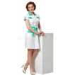 Платье женское LL4103 (бел+зел)