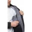 Куртка Виват мужская удлиненная цвет серый с св.серо-черной отделкой
