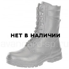 Ботинки Ратник Зима с высокими берцами (25см), натуральная кожа, мягкий кант, искусственный мех