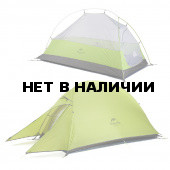 Палатка 1-местная Naturehike сверхлегкая + коврик Сloud up NH18T010-T, 20D , светло-зеленый, 6927595730515