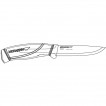 Нож Morakniv Companion BlackBlade, нержавеющая сталь, черный клинок, 12553
