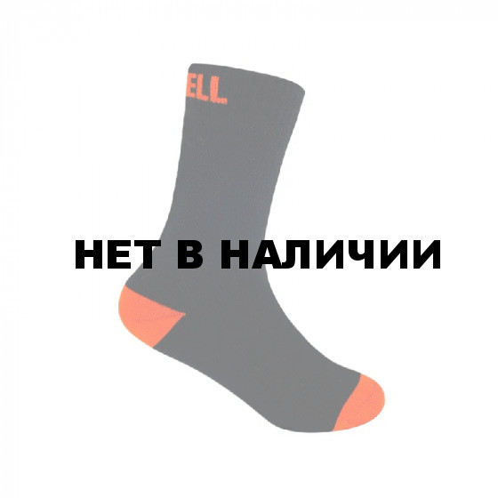 Водонепроницаемые носки детские DexShell Ultra Thin Children Socks L (20-22 см), черный/оранжевый, DS543BLKL