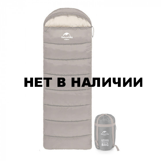 Спальный мешок Naturehike U Series Двойной хлопок осень-зима Brown U350 молния слева, 6927595767221BL