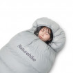 Ультралёгкий спальный мешок Naturehike RM80 Series Утиный пух Grey Size M, молния слева, 6927595707197L
