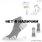 Носки Lasting RUN 901, microfiber+polypropylene, черный с серой полоской, размер M (RUN901-M)