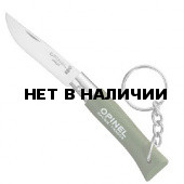 Нож-брелок Opinel №4, нержавеющая сталь, зеленый, 002054
