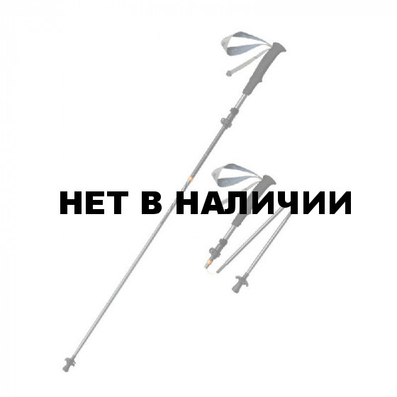 Треккинговая палка Naturehike CNK2450DS012 Carbon-AL Chang feng UL 103-120см 5-секций серый, 6975641883678