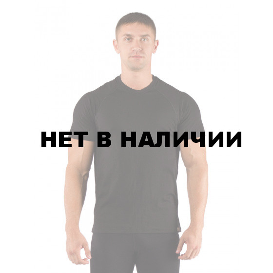 Футболка мужская Quido/ короткий рукав/ шерсть 160/ черный / XL