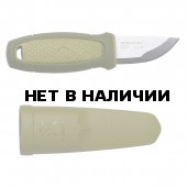 Нож Morakniv Eldris, нержавеющая сталь, цвет зеленый, с ножнами, 12651
