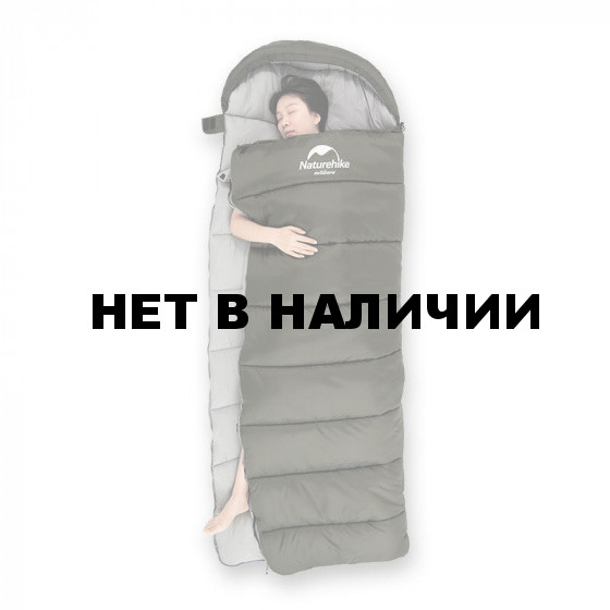 Спальный мешок Naturehike U Series Двойной хлопок осень-зима Green U350S, молния слева, 6927595764329L