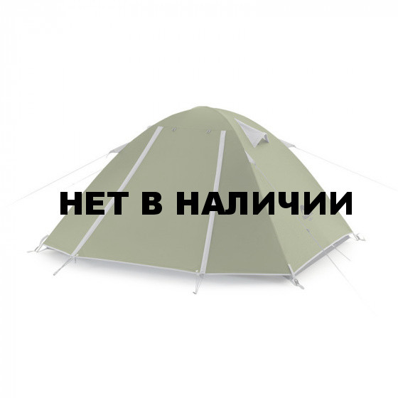 Палатка Naturehike P-Series NH18Z033-P трехместная темно-зеленая, 6927595783665