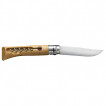 Нож Opinel №10, нержавеющая сталь, рукоять из бука, со штопором, 001410
