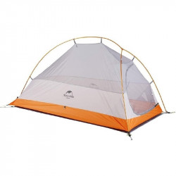 Палатка сверхлегкая  Naturehike Сloud up 1 NH18T010-T одноместная с ковриком, оранжевая, 6927595730546