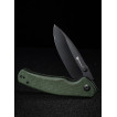 Складной нож SENCUT Slashkin D2 Steel Black Handle Green Canvas Micarta