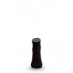 Носки Lasting RPC 903, microfiber+polypropylene, черный с серой подошвой и красной полоской, размер S (RPC903-S)