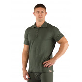 Футболка мужская DINGO/ короткий рукав/ шерсть 160/ зеленый / L