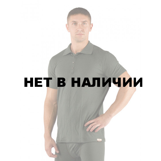 Футболка мужская DINGO/ короткий рукав/ шерсть 160/ зеленый / L