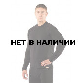 Футболка мужская Atar/ длинный рукав/ шерсть 160/ черный/ XL