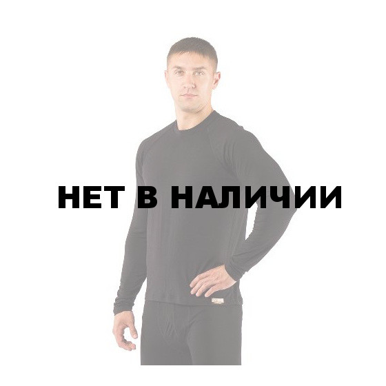 Футболка мужская Atar/ длинный рукав/ шерсть 160/ черный/ XL