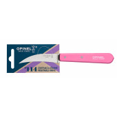Нож столовый Opinel №114, деревянная рукоять, блистер, нержавеющая сталь, розовый 002037