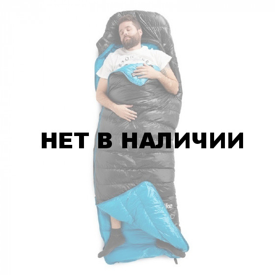 Мешок спальный Naturehike CW400 NH18C400-D с гусиным пухом, размер М, черный, 6927595761663