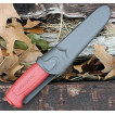 Нож Morakniv Basic углеродистая сталь, пласт. ручка (красный), 12147