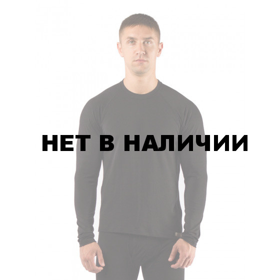 Футболка мужская Atar/ длинный рукав/ шерсть 160/ черный/ L