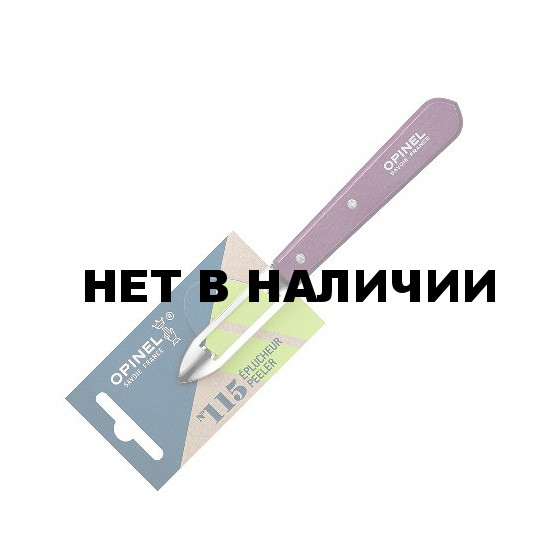 Нож для чистки овощей Opinel №115, деревянная рукоять, нержавеющая сталь, сливовый, блистер, 001929
