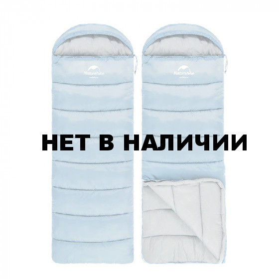 Спальный мешок Naturehike U250 U Series Twine Cotton синий (молния слева)