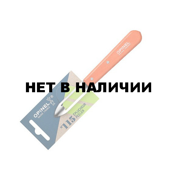 Нож для чистки овощей Opinel №115, деревянная рукоять, нержавеющая сталь, красный, блистер, 001931