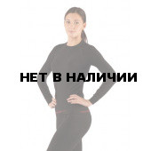 Футболка женская Atala/ длинный рукав/ синтетика/ черный/ L-XL