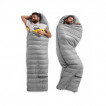 Мешок спальный Naturehike CW400 NH18C400-D с гусинным пухом серый, размер L, 6927595766361