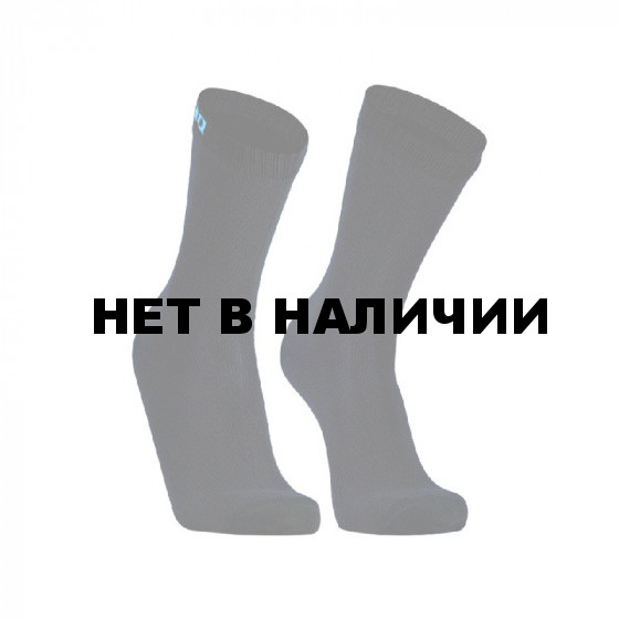 Водонепроницаемые носки DexShell Ultra Thin Crew M (39-42), черный/голубой, DS683BLKM