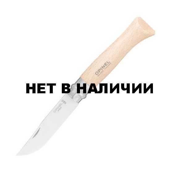 Нож Opinel №9, нержавеющая сталь, рукоять из дерева бука, блистер