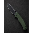 Складной нож SENCUT Slashkin D2 Steel Black Handle Green Canvas Micarta